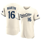 Minnesota Twins #16 Austin Martin Player Cream BFRAILEYHome Limited Elite Stitched Jerseys