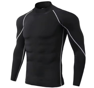 My Store  Men Sport T-shirt Quick Dry Bodybuilding Running Shirt Long Sleeve Compression Top Gym T Shirt Men Fitness Tight Rashgard