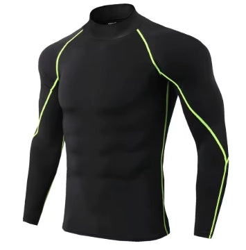 My Store  Men Sport T-shirt Quick Dry Bodybuilding Running Shirt Long Sleeve Compression Top Gym T Shirt Men Fitness Tight Rashgard