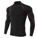 My Store  Men Sport T-shirt Quick Dry Bodybuilding Running Shirt Long Sleeve Compression Top Gym T Shirt Men Fitness Tight Rashgard