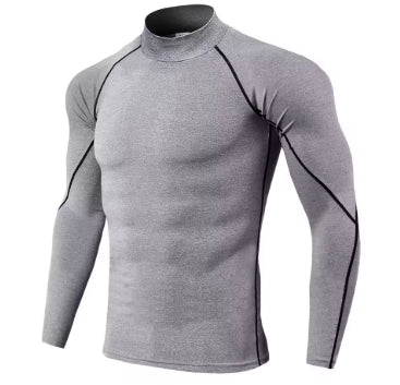 My Store  Men Sport T-shirt Quick Dry Bodybuilding Running Shirt Long Sleeve Compression Top Gym T Shirt Men Fitness Tight Rashgard