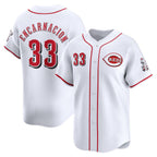 Cincinnati Reds #33 Christian Encarnacion-Strand White BFRAILEY Home Limited Player Jersey