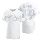 Toronto Blue Jays #12 Roberto Alomar White BFRAILEY Flexbase Fashion Jersey