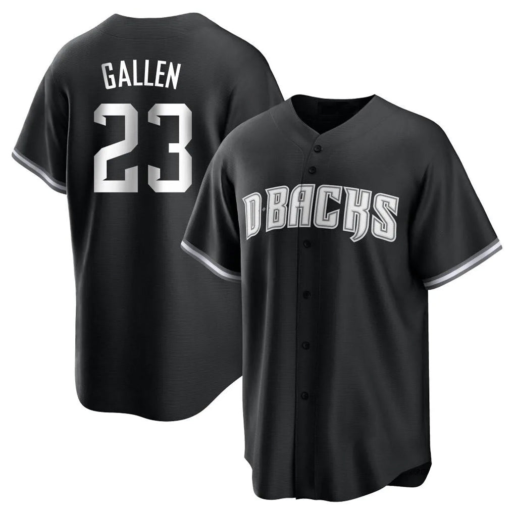 Arizona Diamondbacks #23 Zac Gallen Player Black BFRAILEY Game Home Stitched Jerseys