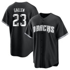 Arizona Diamondbacks #23 Zac Gallen Player Black BFRAILEY Game Home Stitched Jerseys