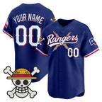 Custom Texas Rangers x One Piece Royal BFRAILEY Vapor Premier Limited Jersey - Stitched