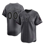 Custom New York Mets Graphite BFRAILEY 2024 City Connect Limited Stitched Jersey