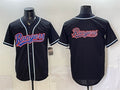 Texas Rangers Team Big Logo 2026 Fashion Replica Black BFRAILEY Out Stitched Jersey