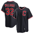 Cleveland Guardians #32 Gavin Williams Player Navy BFRAILEY Home Game Stitched Jerseys