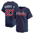 Atlanta Braves #23 Michael Harris II Player Navy BFRAILEY Limited Home Game Stitched Jerseys