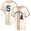 San Francisco Giants #5 Mike Yastrzemski Cream BFRAILEY 2024 Rickwood Classic Stitched Jersey