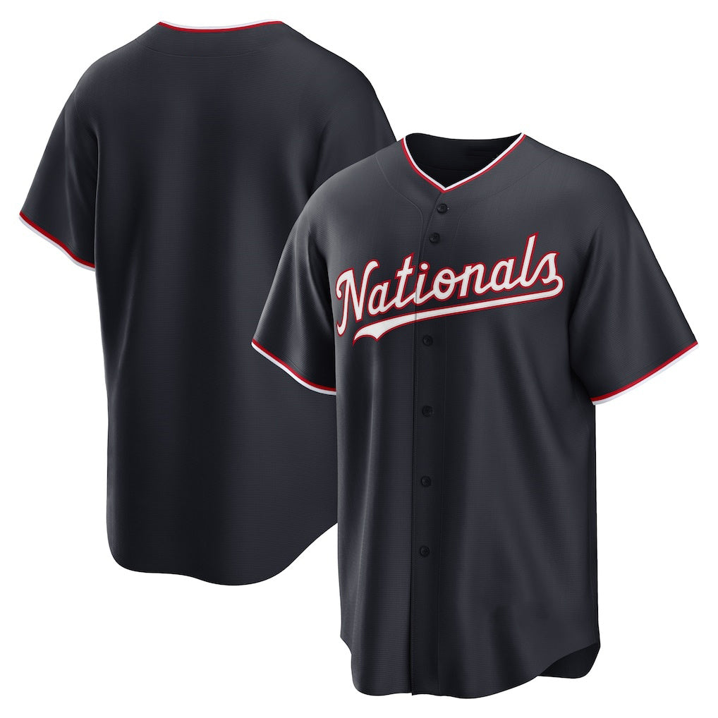 Washington Nationals Navy BFRAILEY Alternate Replica Jersey
