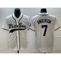 Chicago White Sox #7 Tim Anderson White BFRAILEY Cool Base Stitched Jersey