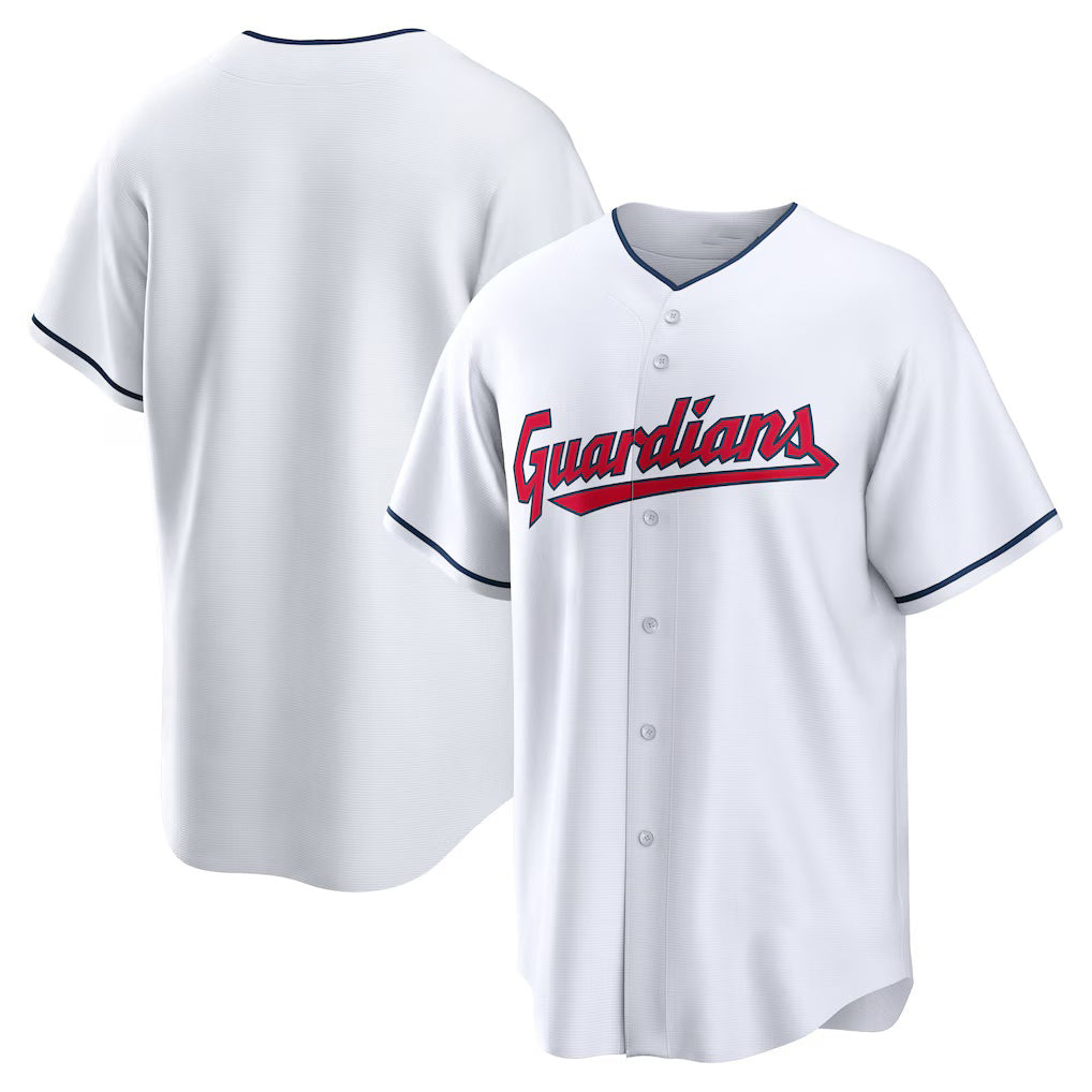 Cleveland Guardians White BFRAILEY Home Blank Replica Jersey