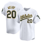 Oakland Athletics #20 Zack Gelof White BFRAILEY Home Limited Player Jersey