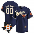 Custom Houston Astros Cactus Jack Style Vapor Premier Limited Jersey ¨C Navy BFRAILEY