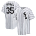 Chicago White Sox #35 Frank Thomas White BFRAILEY Home Retired Player Replica Jersey