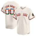 Custom Boston Red Sox Mexico Vapor Premier Limited Jersey ¨C Cream BFRAILEY