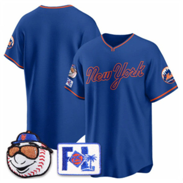 New York Mets Blank Royal BFRAILEY 2025 Spring Training Stitched Jersey