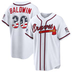 Atlanta Braves #30 Drake Baldwin 2026 All-Star Edition Stars & Stripes White BFRAILEY Stadium Jersey