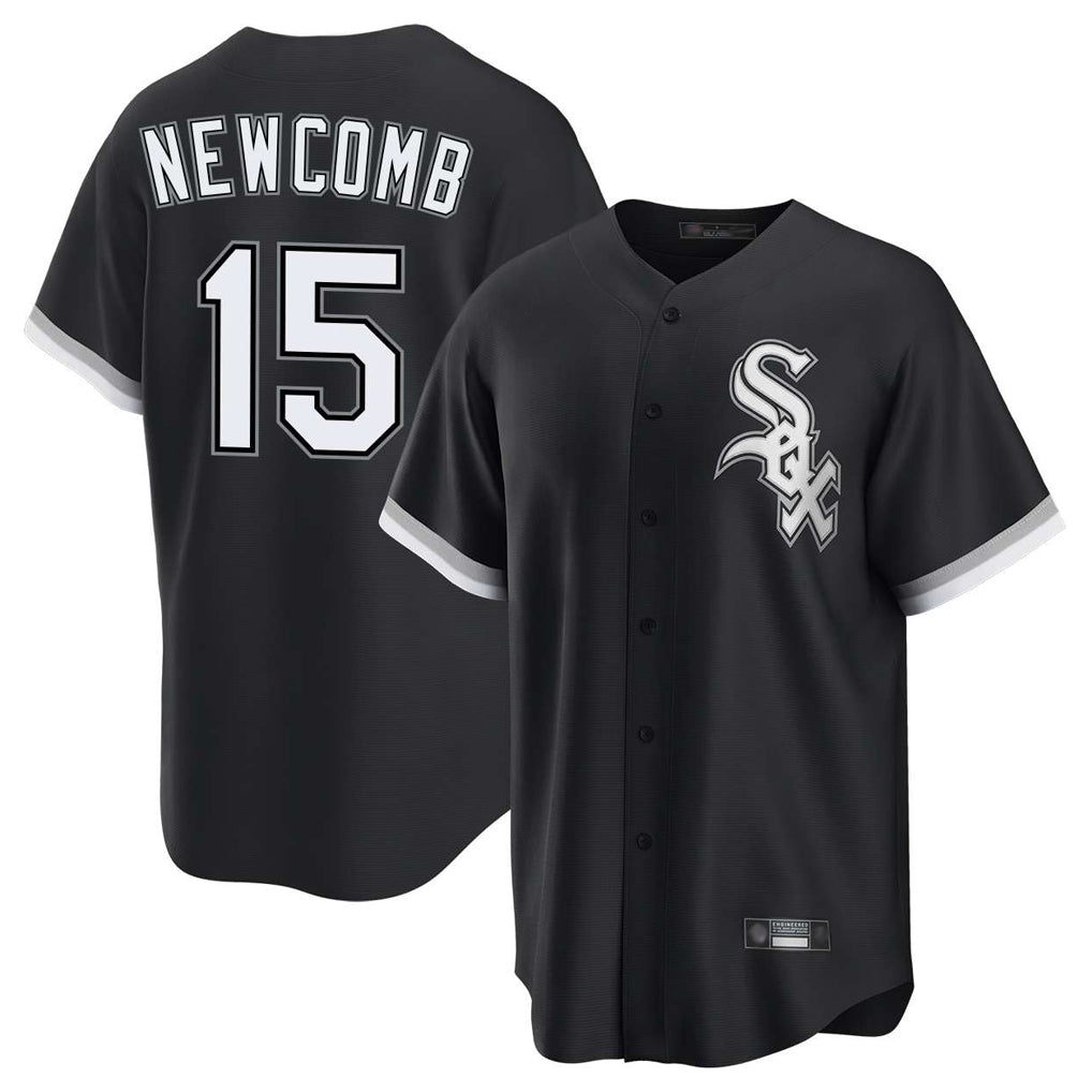 Chicago White Sox #15 Sean Newcomb Player Black BFRAILEY Home Game Stitched Jerseys