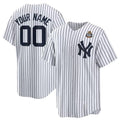 Custom New York Yankees Active Player White BFRAILEY 2024 World Series Cool Base Stitched Jersey