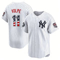 New York Yankees #11 Anthony Volpe White BFRAILEY USA 250 Fourth of July Limited Stitched Jersey