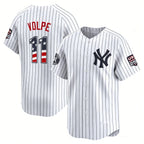 New York Yankees #11 Anthony Volpe White BFRAILEY USA 250 Fourth of July Limited Stitched Jersey