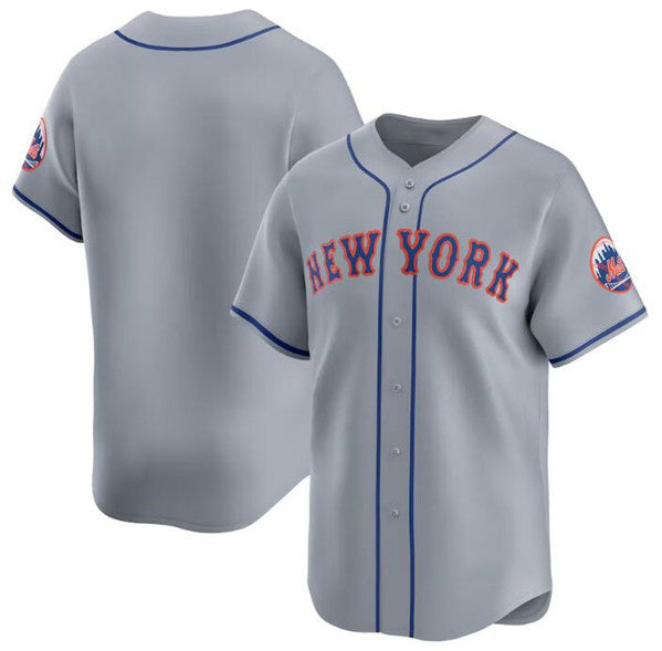 New York Mets Blank 2024 Gray BFRAILEY Away Limited Stitched Jersey