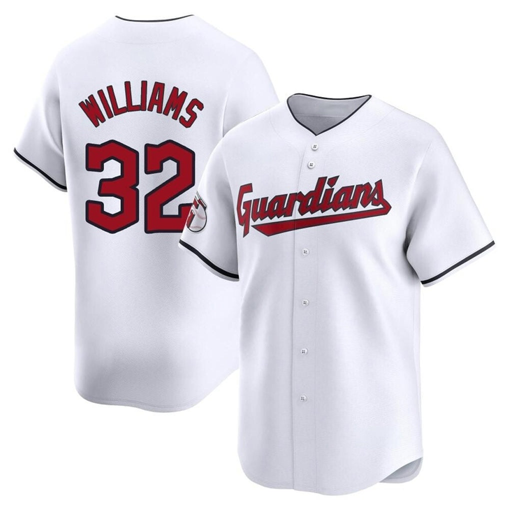 Cleveland Guardians #32 Gavin Williams Player White BFRAILEY Limited Home Stitched Jerseys