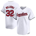 Cleveland Guardians #32 Gavin Williams Player White BFRAILEY Limited Home Stitched Jerseys