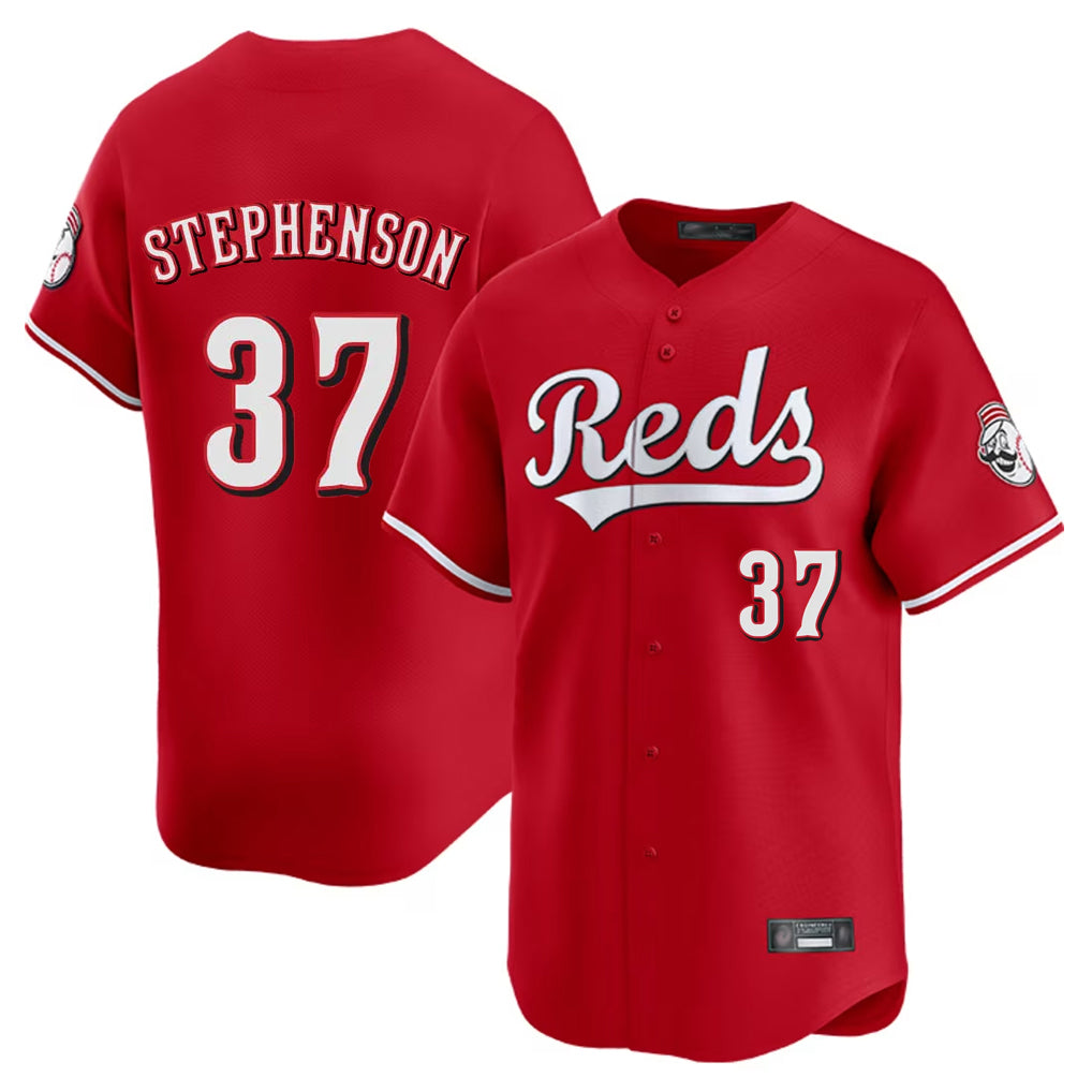 Cincinnati Reds #37 Tyler Stephenson Player Red BFRAILEY Home Limited Stitched Jerseys