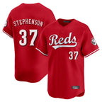 Cincinnati Reds #37 Tyler Stephenson Player Red BFRAILEY Home Limited Stitched Jerseys