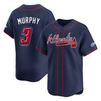 Atlanta Braves #3 Dale Murphy Player Navy BFRAILEY 2025 Speedway Classic Home Game Stitched Jerseys