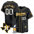 Custom Houston Astros Houston Rodeo Patch Vapor Premier Limited Jersey ¨C All Stitched-Black BFRAILEY