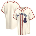 San Francisco Giants Blank Cream BFRAILEY 2024 Rickwood Classic Stitched Jersey