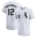 Chicago White Sox #12 Colson Montgomery Player White BFRAILEY Stripe Limited Elite Home Stitched Jerseys