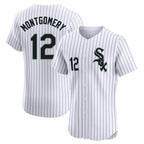 Chicago White Sox #12 Colson Montgomery Player White BFRAILEY Stripe Limited Elite Home Stitched Jerseys