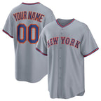 Custom New York Mets Active Player Gray BFRAILEY 2025 Limited Stitched Jersey
