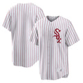 Chicago White Sox Blank Player Red BFRAILEY Stripe White Home Game Stitched Jerseys