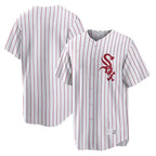 Chicago White Sox Blank Player Red BFRAILEY Stripe White Home Game Stitched Jerseys