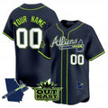Custom Atlanta Braves Atliens Vapor Premier Limited Jersey V2 ¨C All Stitched-Navy BFRAILEY