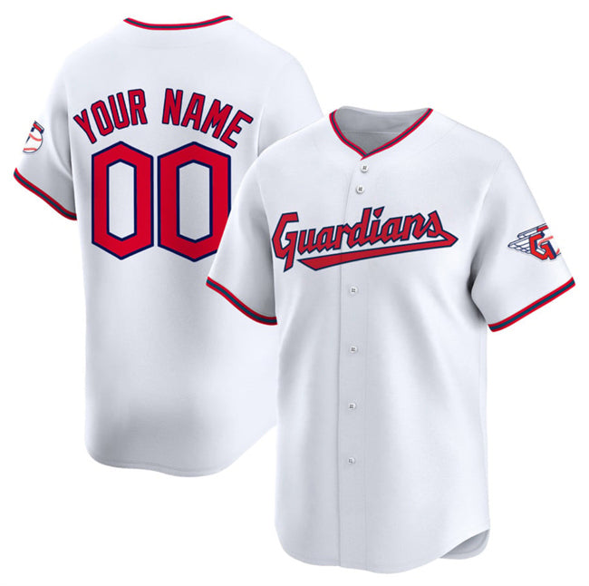 Custom Cleveland Guardians Active Player White BFRAILEY Home Limited Stitched Jersey