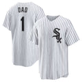Chicago White Sox White BFRAILEY #1 Dad Home Replica Jersey