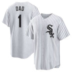 Chicago White Sox White BFRAILEY #1 Dad Home Replica Jersey