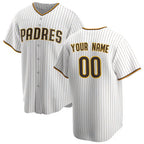 Custom San Diego Padres White BFRAILEY Home Replica Jersey