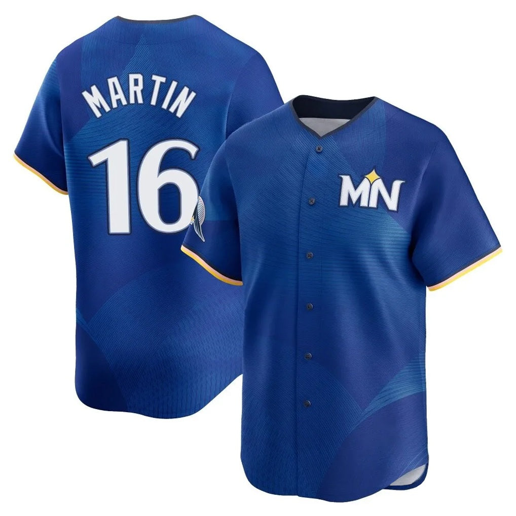 Minnesota Twins #16 Austin Martin Player Royal BFRAILEYCity Connect Limited Home Stitched Jerseys