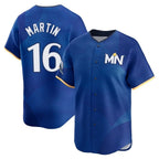 Minnesota Twins #16 Austin Martin Player Royal BFRAILEYCity Connect Limited Home Stitched Jerseys
