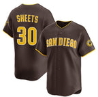 San Diego Padres #30 Gavin Sheets Brown BFRAILEY 2026 Road Limited Stitched Jersey