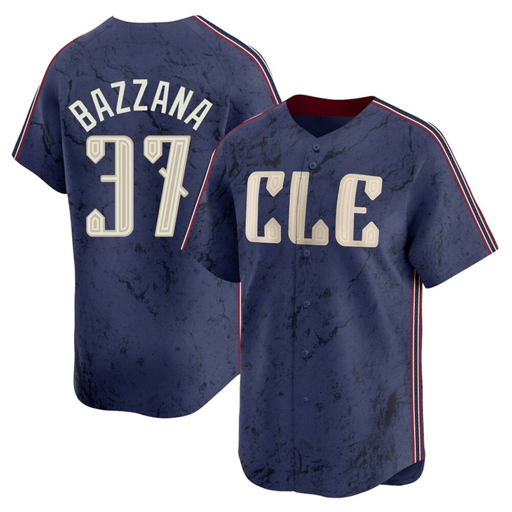 Cleveland Guardians #37 Travis Bazzana Player Navy BFRAILEY City Connect Limited Home Stitched Jerseys